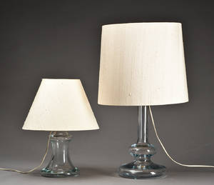 To Holmegaard bordlamper 2