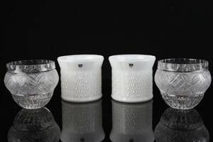 OLLE ALBERIUS, ytterfoder, 2 st, Orrefors samt ytterfoder, 2 st, slipad dekor