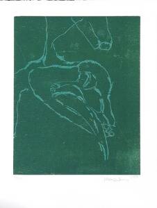 Jørgen Haugen Sørensen Mappe med fem farvetræsnit. Alle sign. J. Haugen Sørensen 1987, 143150. Udgivet af Brøndums Forlag, København. I original mappe.