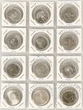 Erindringsmønter, 1888 - 1972, komplet 16 stk., div. øvrige 10 stk., samlet 26 stk.