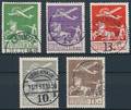 1925-1929. Gl. Luftpost. Komplet sæt, stemplet. AFA 6100
