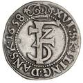 Norge, Frederik III, mark 1658, NM 175