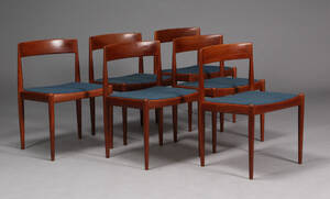 Dansk møbelproducent. Spisestole, teaktræ 6