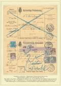 1921. Postopkrævnings-adressekort fra Rønde til Løgten 26.7.28. Returneret og påsat yderligere 25 øre der er opkrævet hos afsenderen. Sjældent