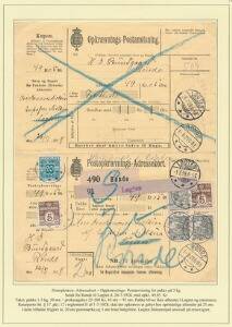1921. Postopkrævnings-adressekort fra Rønde til Løgten 26.7.28. Returneret og påsat yderligere 25 øre der er opkrævet hos afsenderen. Sjældent