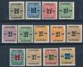 1918. 27 øres Provisorier. Komplet postfrisk sæt. AFA 1240