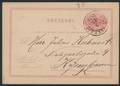 FRA SVERRIG 9.10.1876. Antiquastempel på helsag fra Malmö til København. Sjældent. DAKA 2000