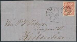 1864. 4 sk. rød. Pragtbrev med stjernestempel FAAREVEILE, sendt via Holbæk til København. Ganske sjældent stempel på denne udgave