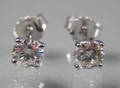Par brillantørestikkere - Ca. 0.94 ct 2 Denne auktion er annulleret1998194