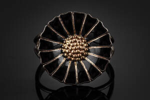 Georg Jensen. Daisy ring af forgyldt sterlingsølv 925. Str. 51,5.