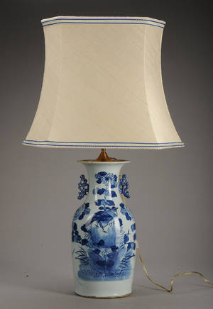 Kinesisk bordlampe 1800 tallet