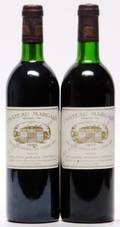 1 bt. Château Margaux, Margaux. 1. Cru Classé 1980 AB ts.  etc. Total 2 bts.