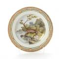Fauna Danica tallerken af porcelæn. 3549. Royal Copenhagen. Diam. 25,5 cm.