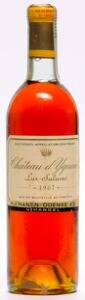 1 bt. Château dYquem, Sauternes. 1. Grand Cru Classé 1967 A-AB bn.