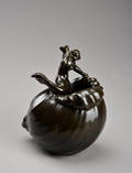 Just Andersen 1884-1943, vase af discometal nr. D 2395