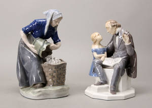 Bing  Grøndahl samt Kgl. P. Figurer af porcelæn.2