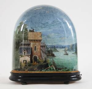 Diorama med spelverk, 181900-tal
