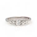 Diamantring af 18 kt. hvidguld prydet med talrige brillantslebne diamanter på i alt. ca. 0.61 ct. Str. 51,5.
