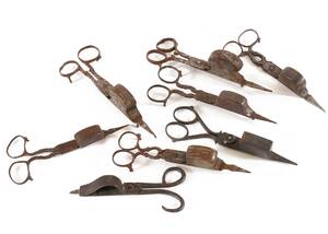 Ljussaxar 8st, 171800-tal