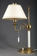 BORDSLAMPA, SAMTIDA, MÄSSING, HÖJD 50 CM