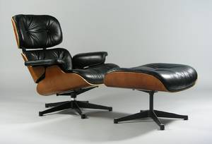 Ray  Charles Eames, Lounge Chair med fodskammel, for Vitra 2