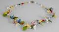 Halskæde med glasfugle