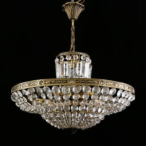 TAKLAMPA, glasmetall, 1900-tal.