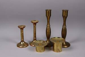 Ljusstakar i mässing, 3 par