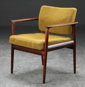Armstol af palisander, 1960erne