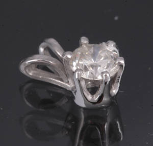 Diamant vedhæng, ca. 0.40 ct.