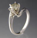 Solitaire ring ca. 1.00 ct.