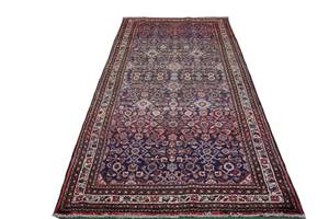 Persisk Hamadan. Håndknyttet 288 x 126 cm.