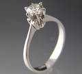 Solitaire ring ca. 0.55 ct.