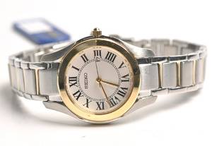 Seiko quartz dameur i stål.