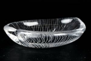 LÖVSKÅL, glas, Tapio Wirkkala, Iittala, signerad