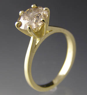 Solitaire ring ca. 2.16 ct.