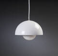 Verner Panton. Flowerpot pendel, hvid emalje 