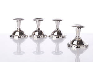 Ljusstakar 4 st silver