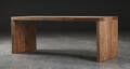 PremiumOak. Dansk produceret bænk af massivt Dark Brown behandlet og olieret egetræ, L. 120 cm