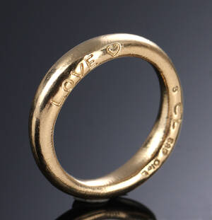 Ole Lynggaard. Love ring af 14 kt. guld, Nr. 3