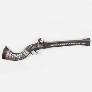 GEVÄR, flintlåsmekanism, replik, sannolikt brittisk, 1900-tal.