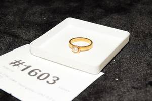 Ring 23K guld, med pärla