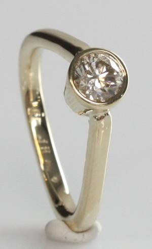 Solitairering, ca. 0.72 ct.