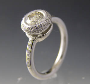 Brillant ring ca. 1.10 ct.