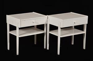 Nattduksbord ett par, omkring 1900-talets mitt