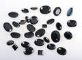 Samling uindfattede sorte safirer - 45 ct.