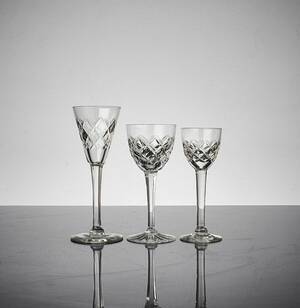 Snapsglas på fot, 10  4  4 st