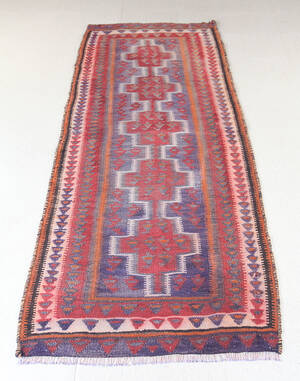 Persisk Kermanshah nomade-kelim, 236x95 cm.