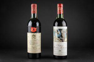 2 flasker Mouton Rothschild, årgang 1972 og 1973 2
