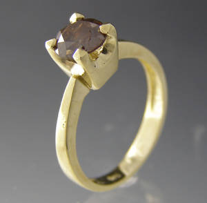 Solitaire ring ca. 1.07 ct.